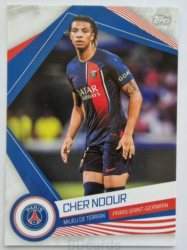 2023 Topps Fan Set PSG Cher Ndour /B