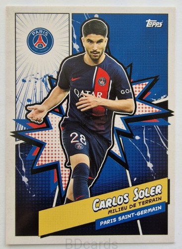 2023 Topps Fan Set PSG Carlos Soler /B