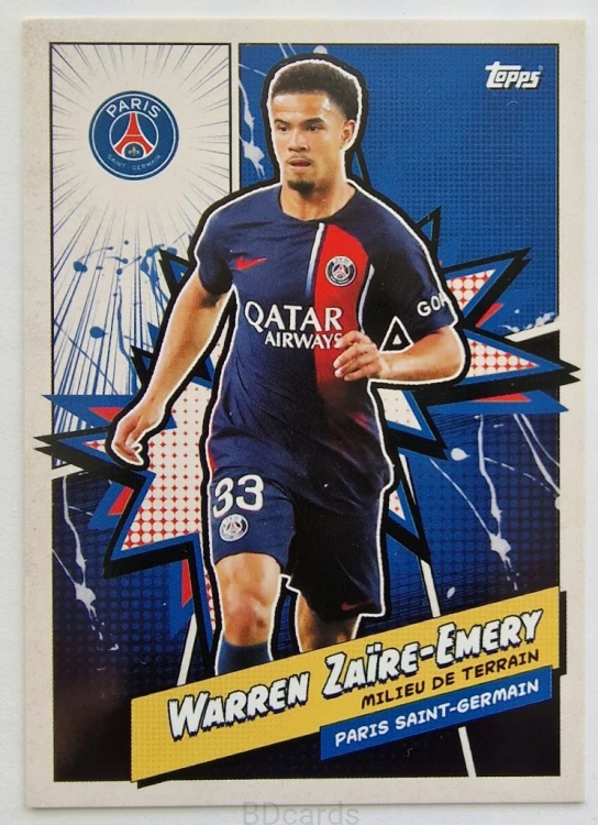 2023 Topps Fan Set PSG Warren Zaire-Emery /B