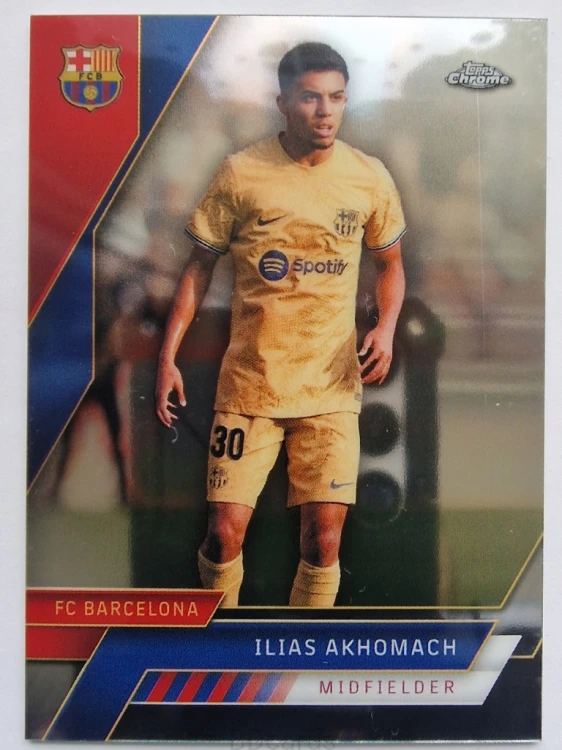 2022-23 Topps Chrome FC Barcelona Ilias Akhomach /FR