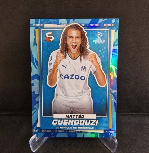 2022-23 Topps Superstars Rare Guendouzi Ol. Marsylia /AU6