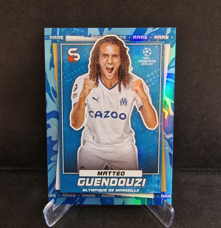 2022-23 Topps Superstars Rare Guendouzi Ol. Marsylia /AU6