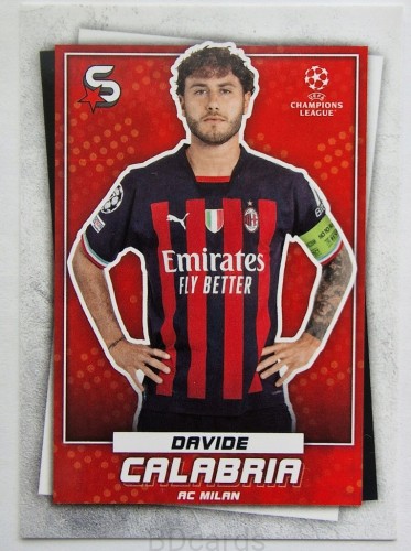 2022-23 Topps Superstars Davide Calabria Ac Milan /Y6