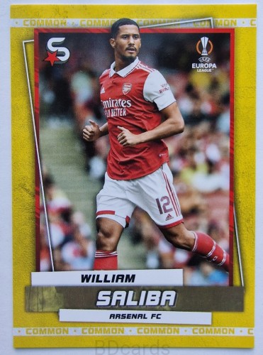 2022-23 Topps Superstars William Saliba Arsenal Londyn /Y6