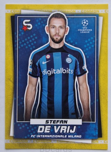 2022-23 Topps Superstars Stevan De Vrij Inter /Y41