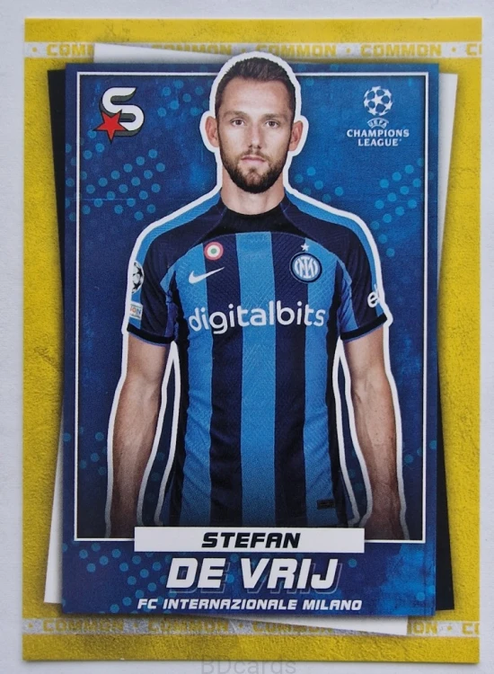 2022-23 Topps Superstars Stevan De Vrij Inter /Y41