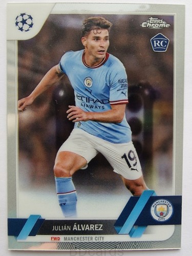 2022-23 Topps Chrome UEFA Julian Alvarez Manchester City /RU2