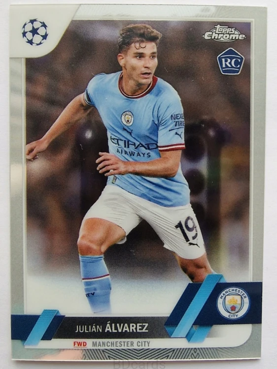2022-23 Topps Chrome UEFA Julian Alvarez Manchester City /RU2