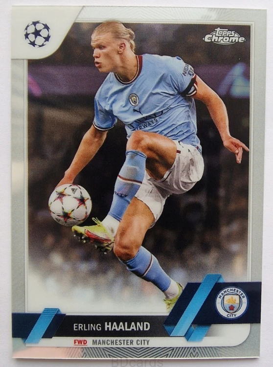 2022-23 Topps Chrome UEFA Erling Haaland Manchester City /RU2
