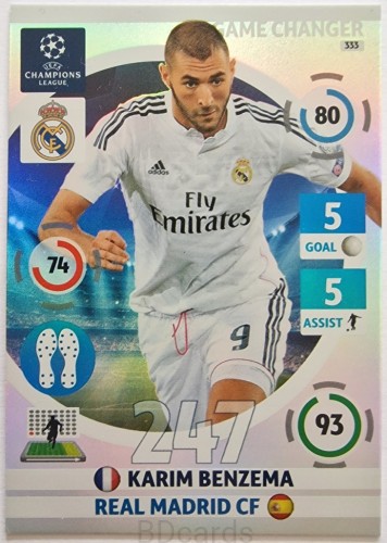 VD63 Benzema Real Madryt Panini CHL 2015 Game Changer