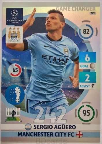 VD64 Aguero Manchester City Panini CHL 2015 Game Changer
