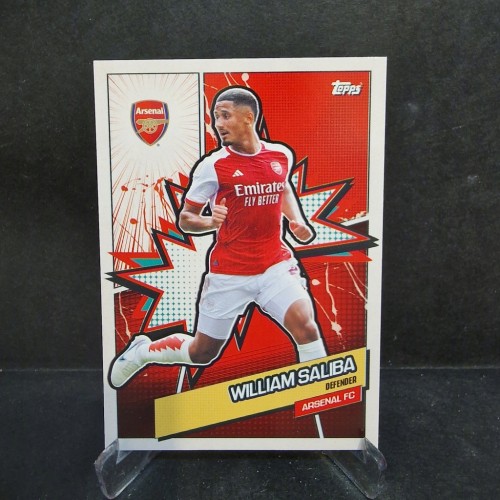 2023-24 Topps Set Arsenal Londyn William Saliba /E6