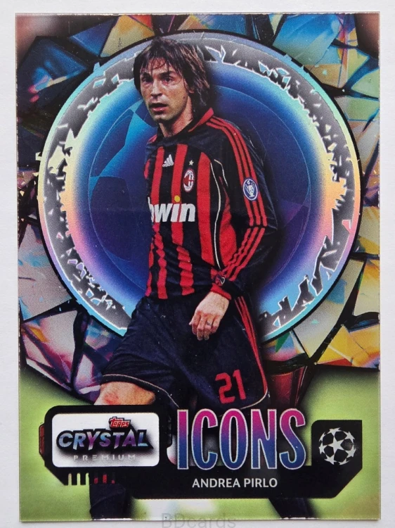 2023 TOPPS Crystal Andrea Pirlo Icons AC Milan Legends /ER10