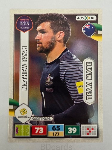 2018 Panini Road To World Cup Russia Mathew Ryan Australia Aus 1