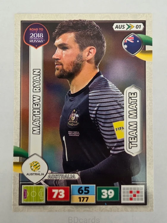 2018 Panini Road To World Cup Russia Mathew Ryan Australia Aus 1