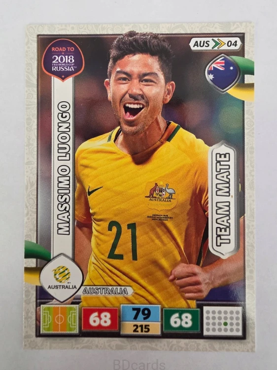 2018 Panini Road To World Cup Russia Massimo Luongo Australia Aus 4