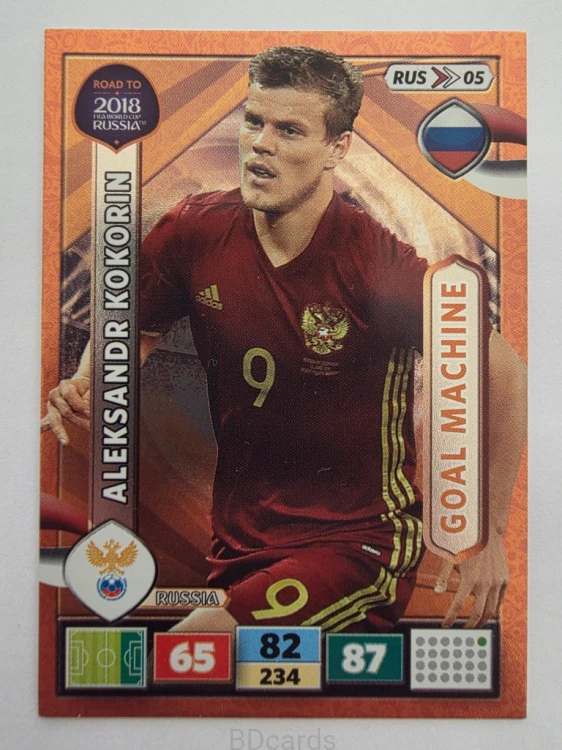 2018 Panini Road To World Cup Russia Kokorin Game Changer Rosja Rus 5