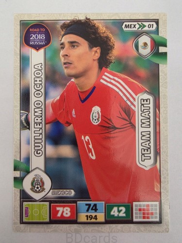 2018 Panini Road To World Cup Russia Guillermo Ochoa Meksyk Mex 1