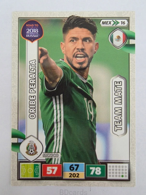 2018 Panini Road To World Cup Russia Oribe Peralta Meksyk Mex 16