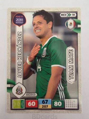 2018 Panini Road To World Cup Russia Javier Hernandez Meksyk Mex 18