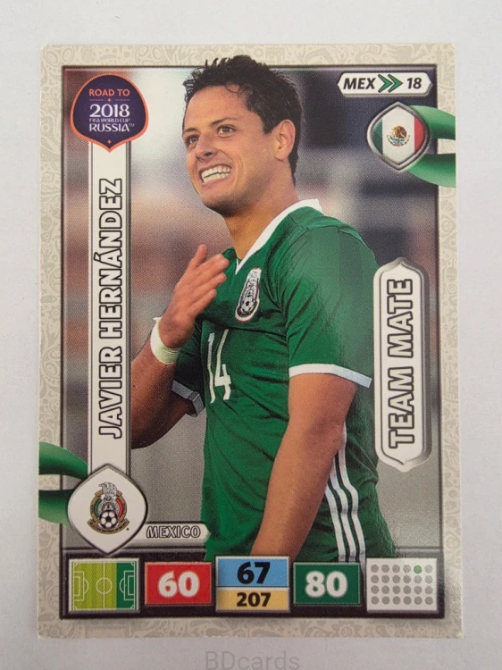 2018 Panini Road To World Cup Russia Javier Hernandez Meksyk Mex 18