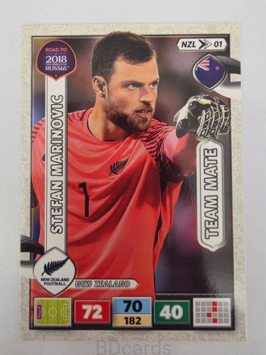 2018 Panini Road To World Cup Russia Marinovic Reid Nowa Zelandia Nzl 1