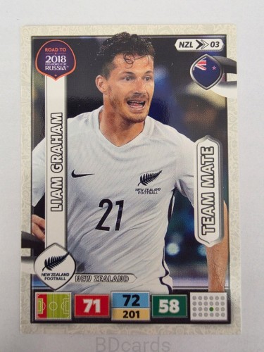 2018 Panini Road To World Cup Russia Liam Graham Nowa Zelandia Nzl 3