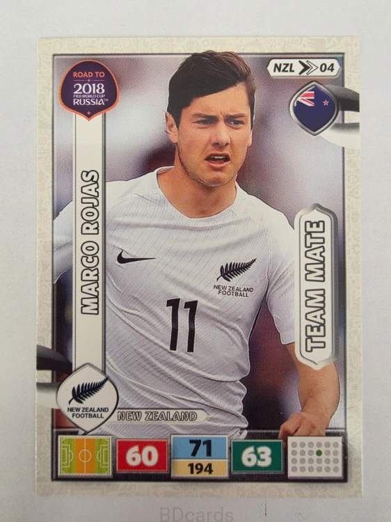 2018 Panini Road To World Cup Russia Marco Rojas Nowa Zelandia Nzl 4