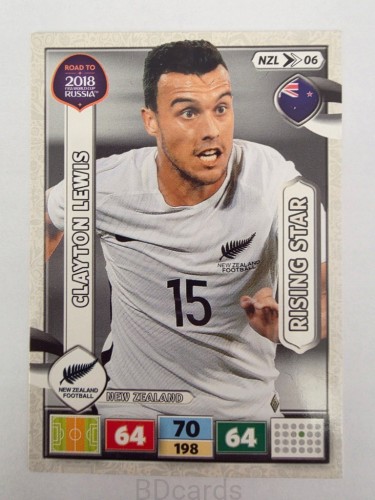 2018 Panini Road To World Cup Russia Clayton Lewis Nowa Zelandia Nzl 6