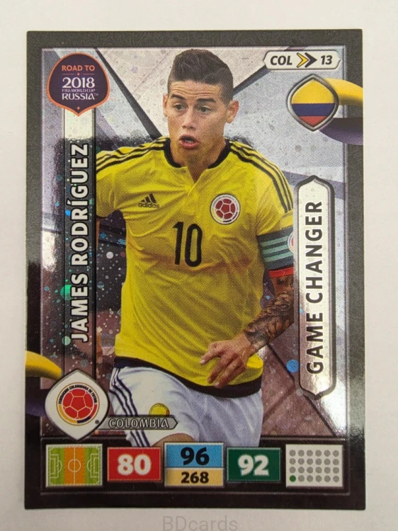 2018 Panini Road To World Cup Russia James Rodriguez Kolumbia Col 13