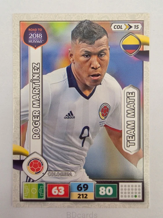 2018 Panini Road To World Cup Russia Roger Martinez Kolumbia Col 15