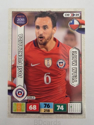 2018 Panini Road To World Cup Russia Jose Fuenzalida Chile Chi 9