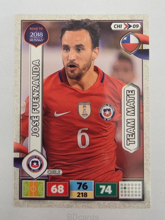 2018 Panini Road To World Cup Russia Jose Fuenzalida Chile Chi 9