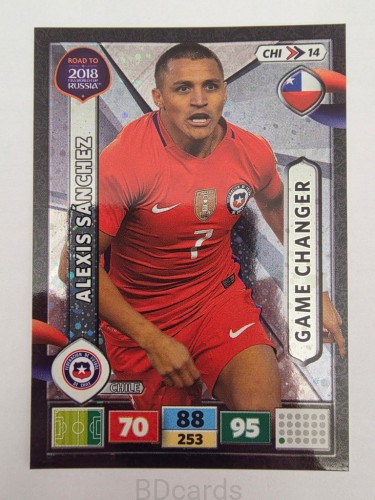 2018 Panini Road To World Cup Russia Sanchez Game Changer Chile Chi 14