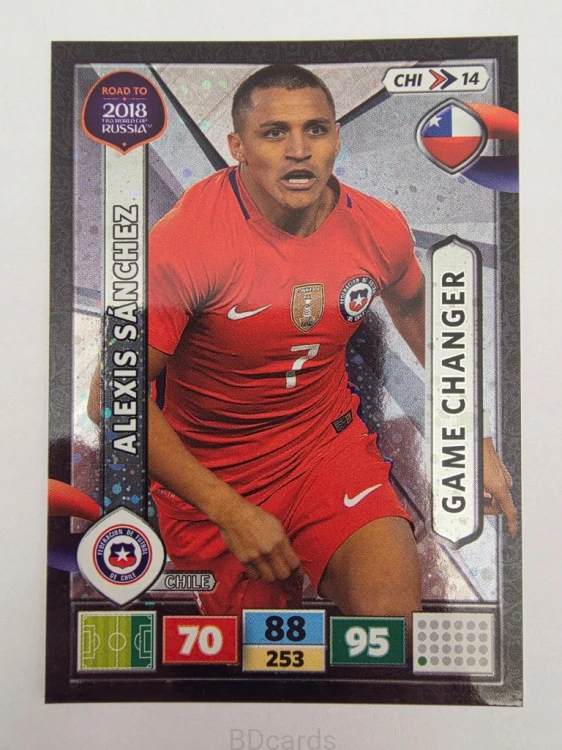 2018 Panini Road To World Cup Russia Sanchez Game Changer Chile Chi 14