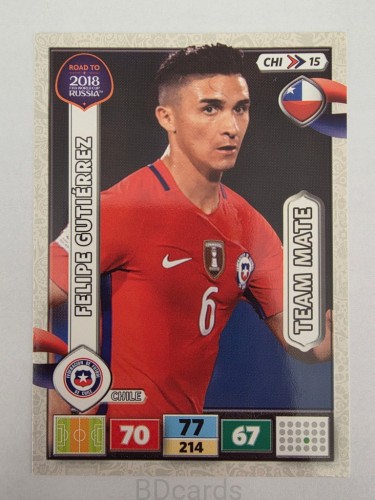 2018 Panini Road To World Cup Russia Felipe Gutierrez Chile Chi 15