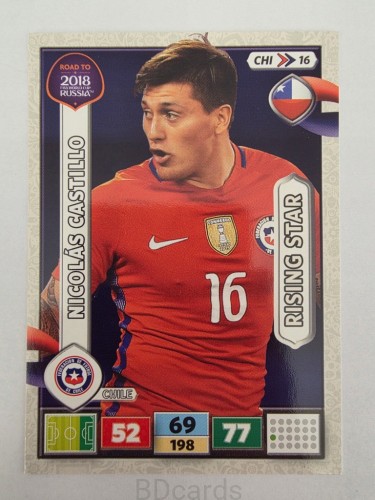 2018 Panini Road To World Cup Russia Nicolas Castillo Chile Chi 16