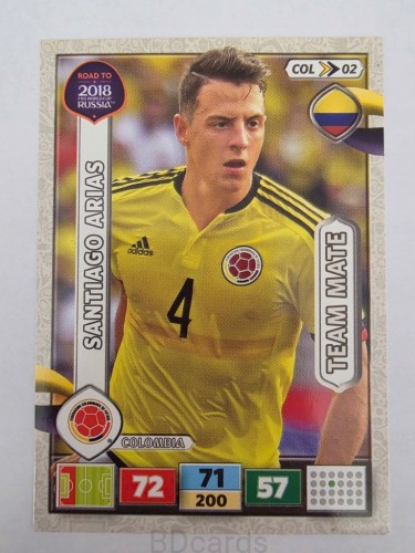 2018 Panini Road To World Cup Russia Santiago Arias Kolumbia Col 2