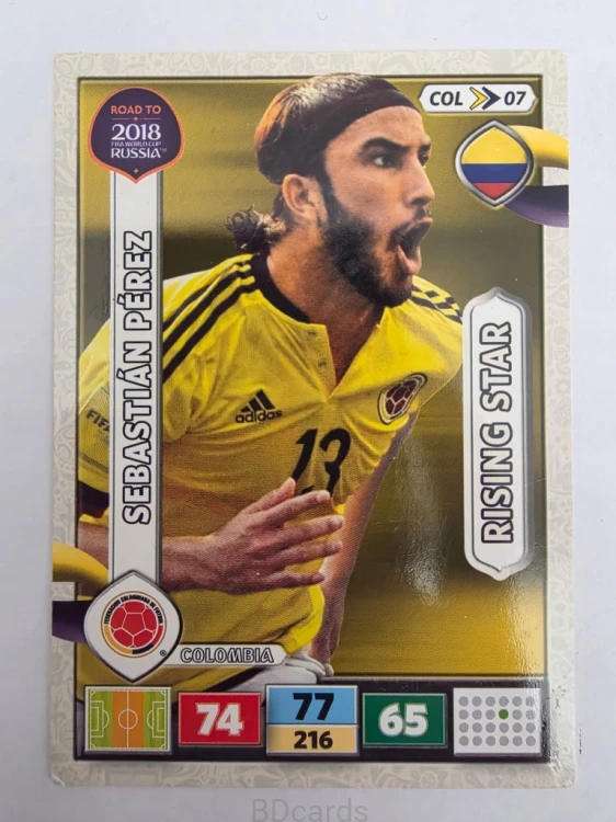 2018 Panini Road To World Cup Russia Sebastian Perez Kolumbia Col 7
