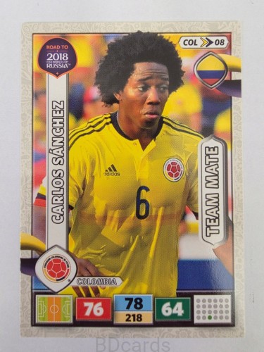 2018 Panini Road To World Cup Russia Carlos Sanchez Kolumbia Col 8