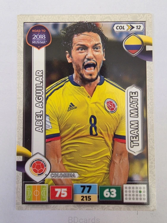 2018 Panini Road To World Cup Russia Abel Aguilar Kolumbia Col 12