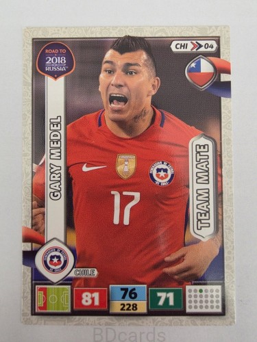 2018 Panini Road To World Cup Russia Gary Medel Chile Chi 4