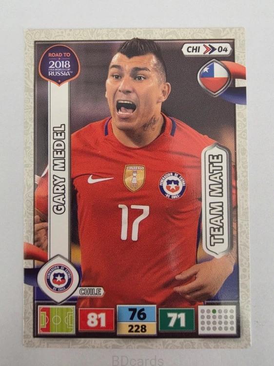 2018 Panini Road To World Cup Russia Gary Medel Chile Chi 4