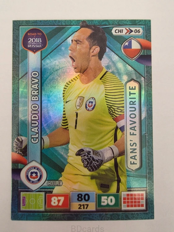 2018 Panini Road To World Cup Russia Claudio Bravo Fans Chile Chi 6