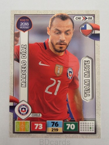 2018 Panini Road To World Cup Russia Marcelo Diaz Chile Chi 8