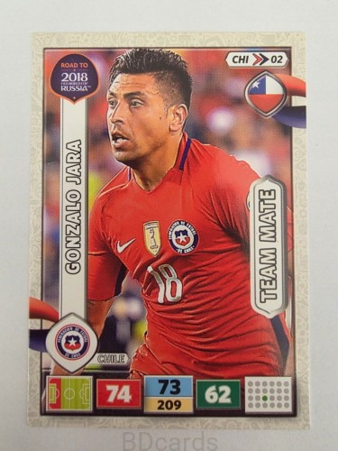 2018 Panini Road To World Cup Russia Gonzalo Jara Chile Chi 2