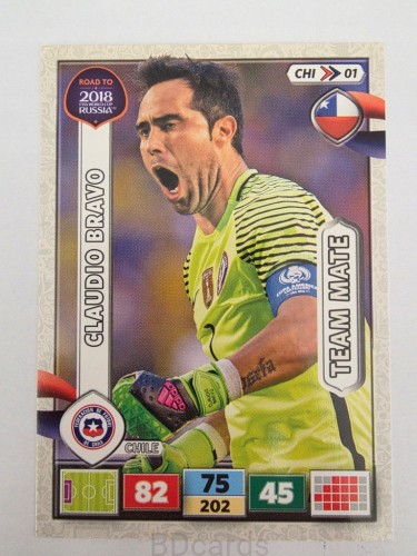 2018 Panini Road To World Cup Russia Claudio Bravo Chile Chi 1