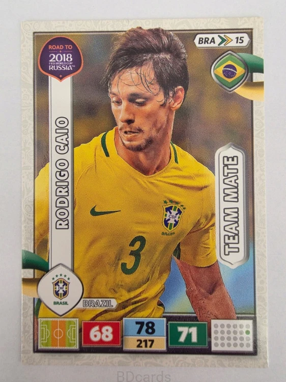 2018 Panini Road To World Cup Russia Rodrigo Caio Brazylia Bra 15