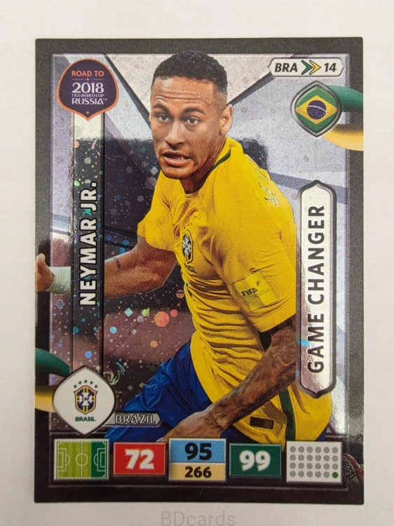 2018 Panini Road To World Cup Russia Neymar Jr Game Changer Brazylia Bra 14