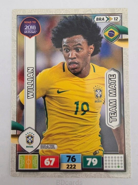 2018 Panini Road To World Cup Russia Willian Brazylia Bra 12